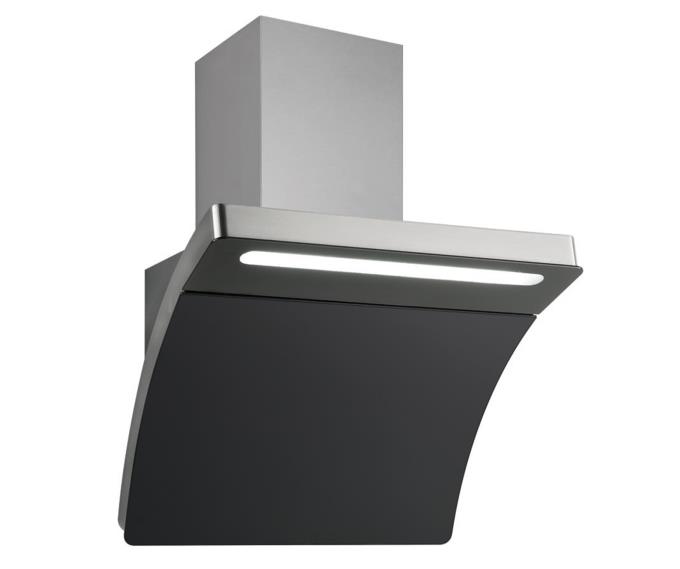 Black Temp. Glass Hood 80cm