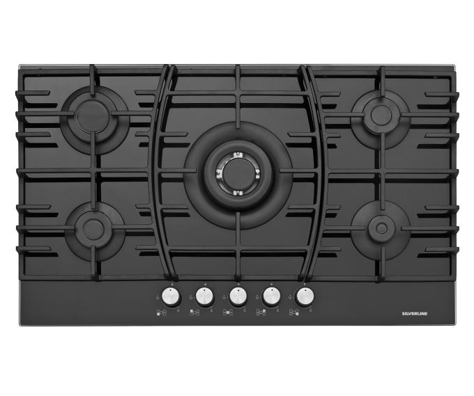 Temp. Glass Built-in Hob 90cm (Black Color)