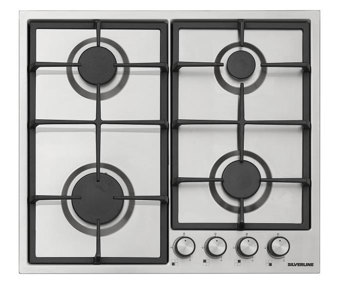 Stainless Steel Built-in Hob 60cm