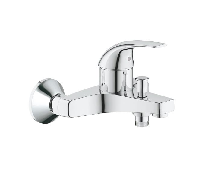 BauCurve Single-lever bath mixer 2/1"